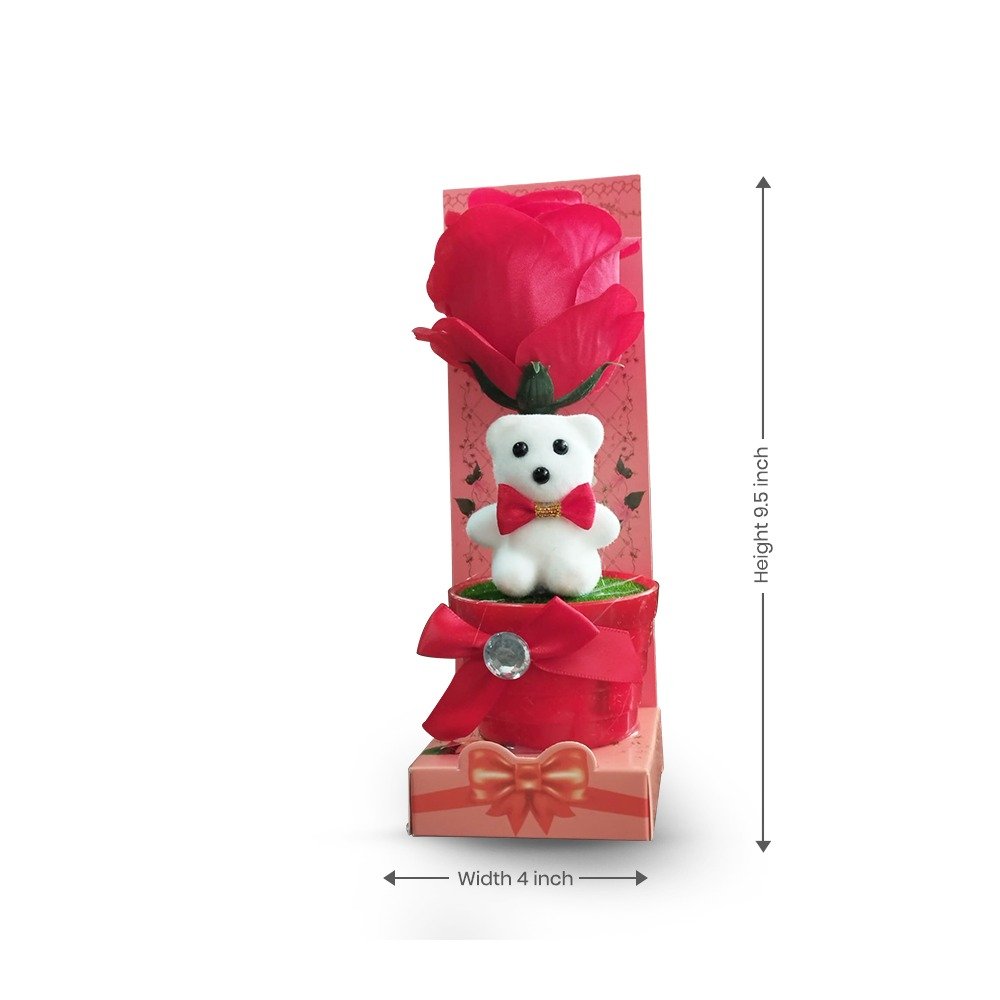 Lover's  Showpiece– Teddy & Rose for a Romantic Surprise thumbnail 3